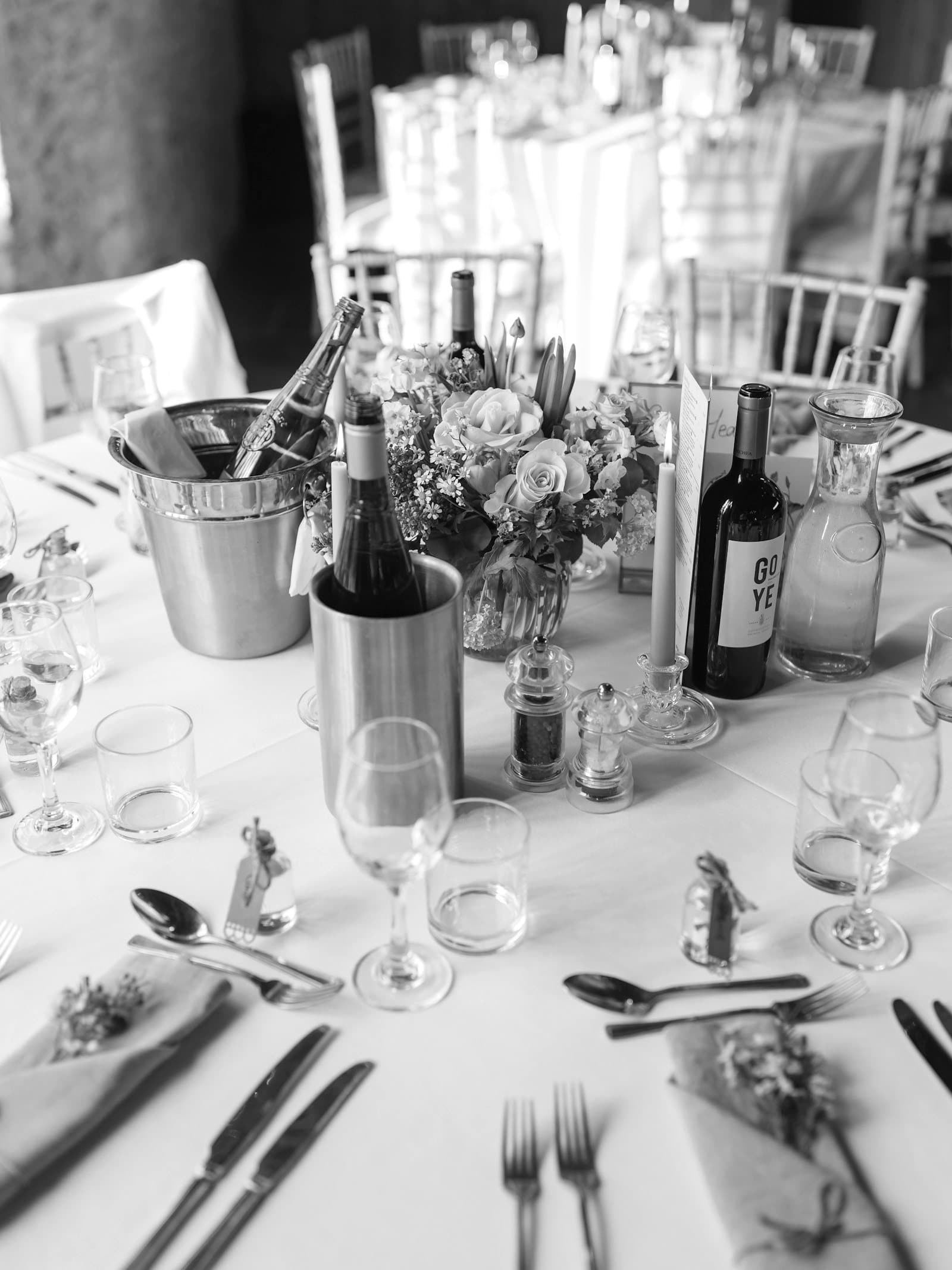 La table du dîner dressée
